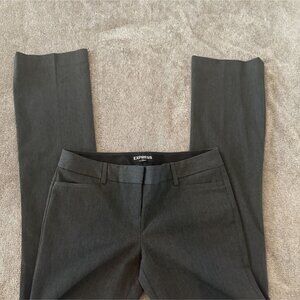 Express Columnist Gray Flared Work Career Pants 4R